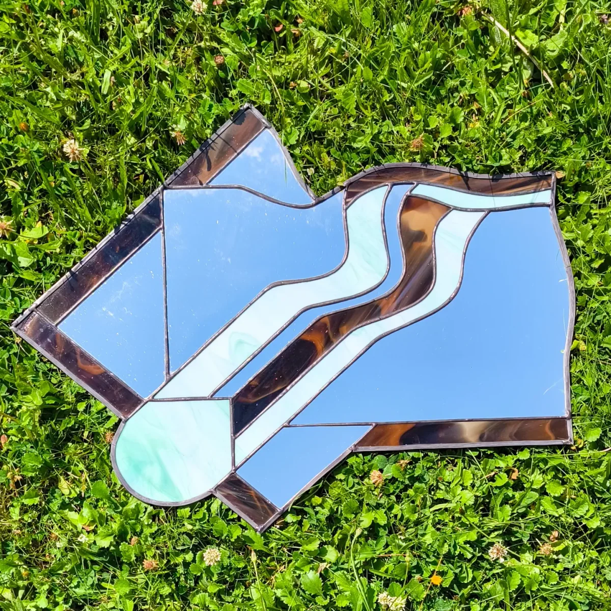 Miroir aux lignes ondulées