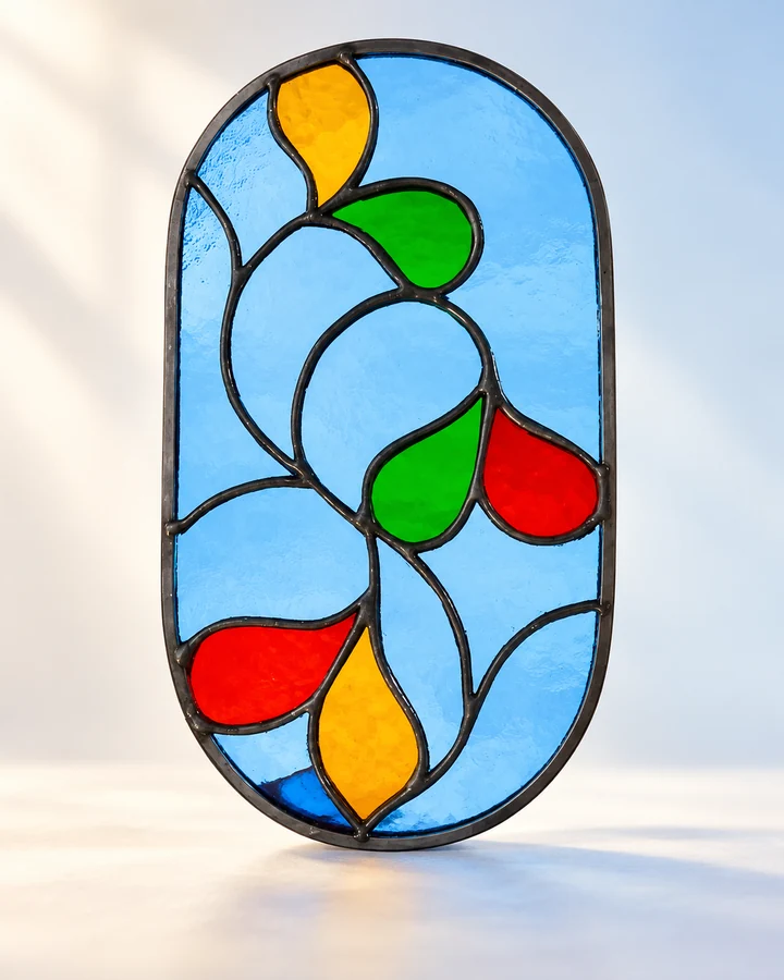 Pétales de couleur, mise en scène numérique